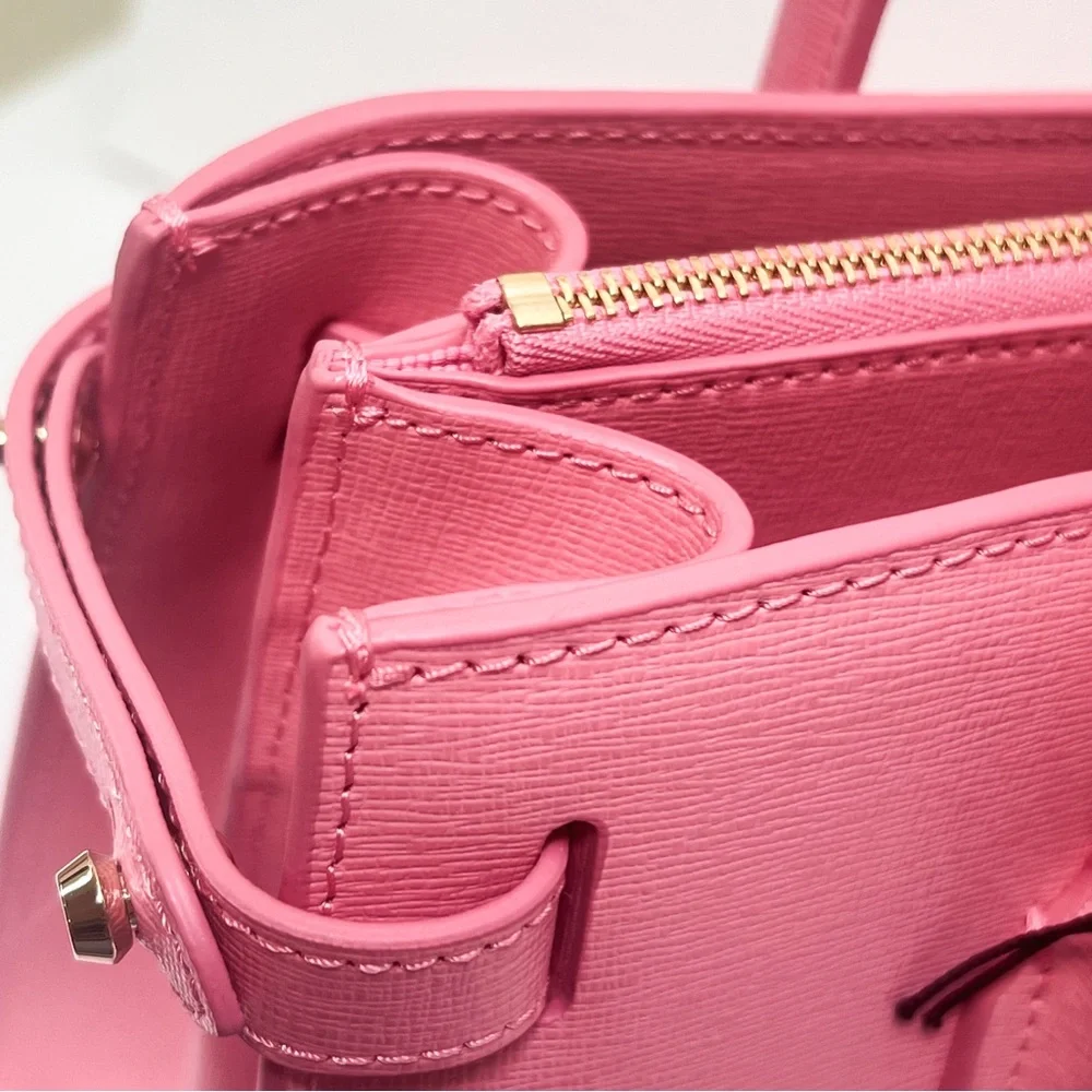 FURLA Handbag Tote Bag with strap pink color - Picture 6 of 17